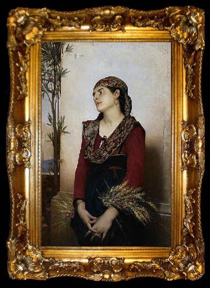 framed  Jules Joseph Lefebvre Mediterranean Beauty, ta009-2